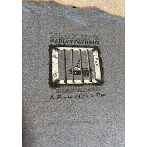VTG Harley Davidson 2006 Mansfield Ohio Prison Cell USA Made 2 Sided Tee Size M
